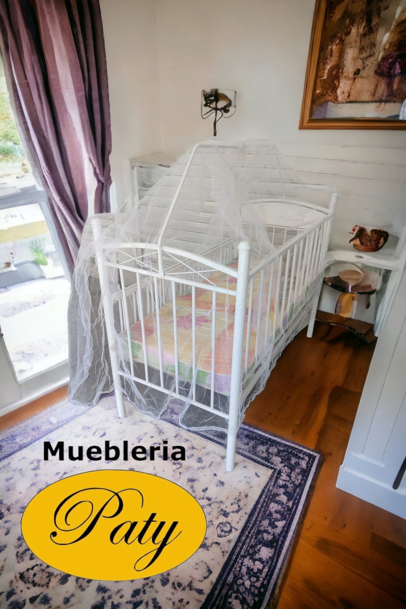 Cuna Pavito metalica - Muebleria Paty