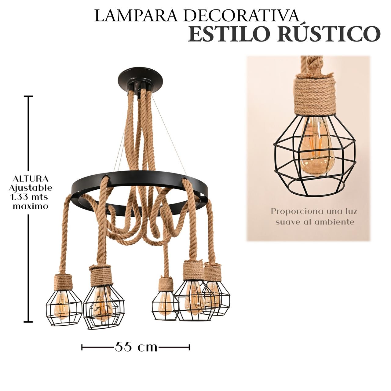 Lampara TK - 5 - Muebleria Paty