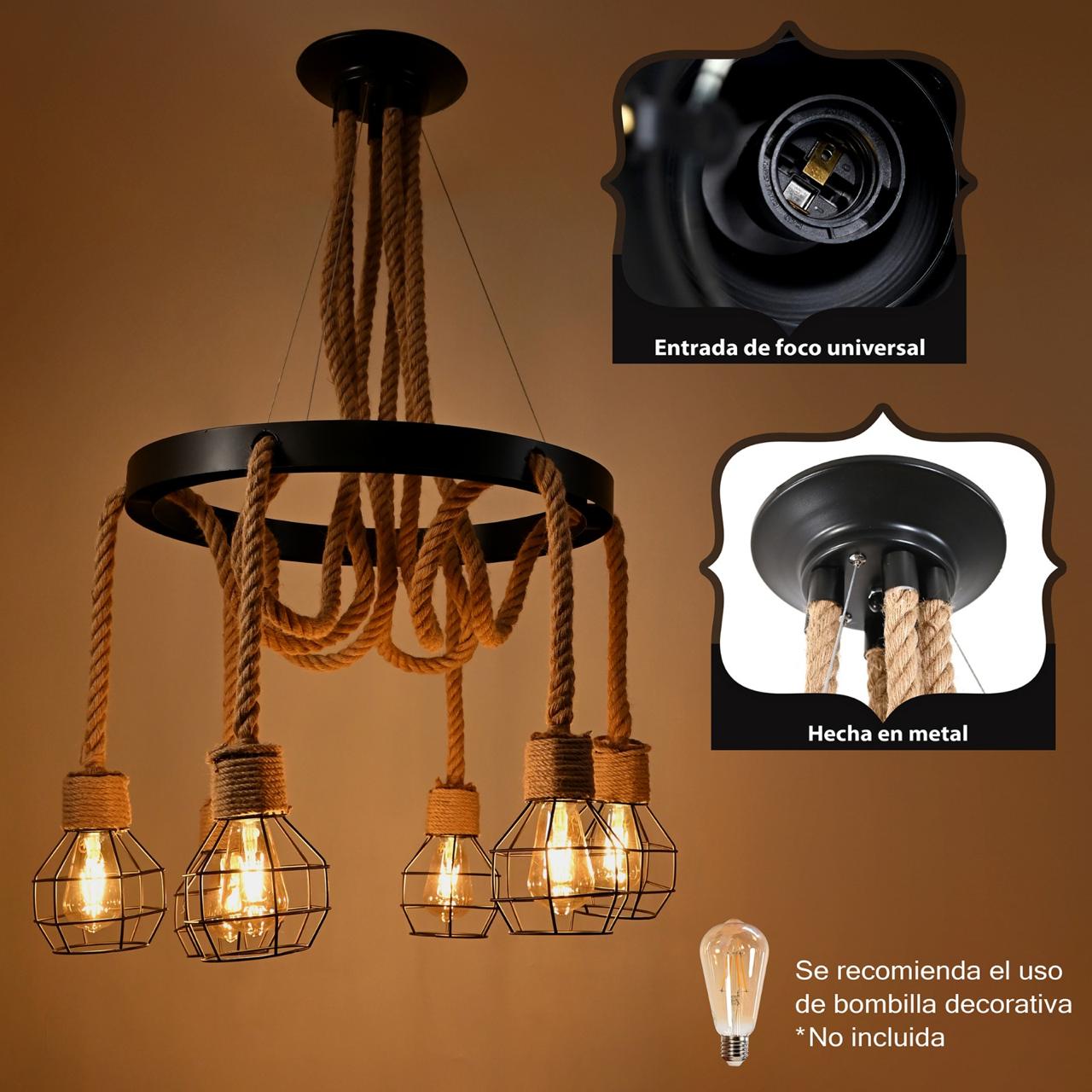 Lampara TK - 5 - Muebleria Paty