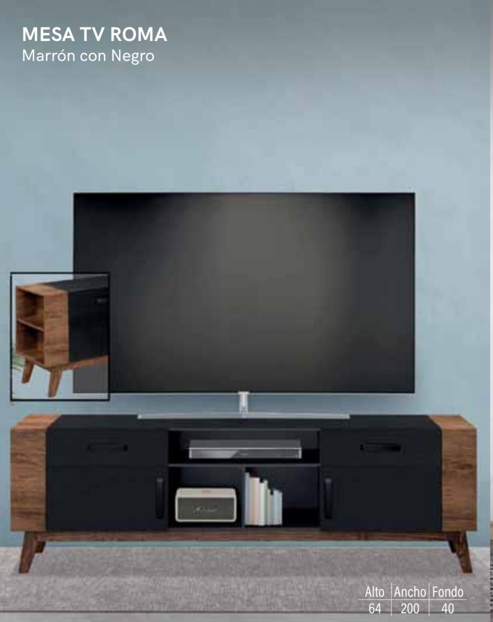 Mesa de TV Roma - Muebleria Paty