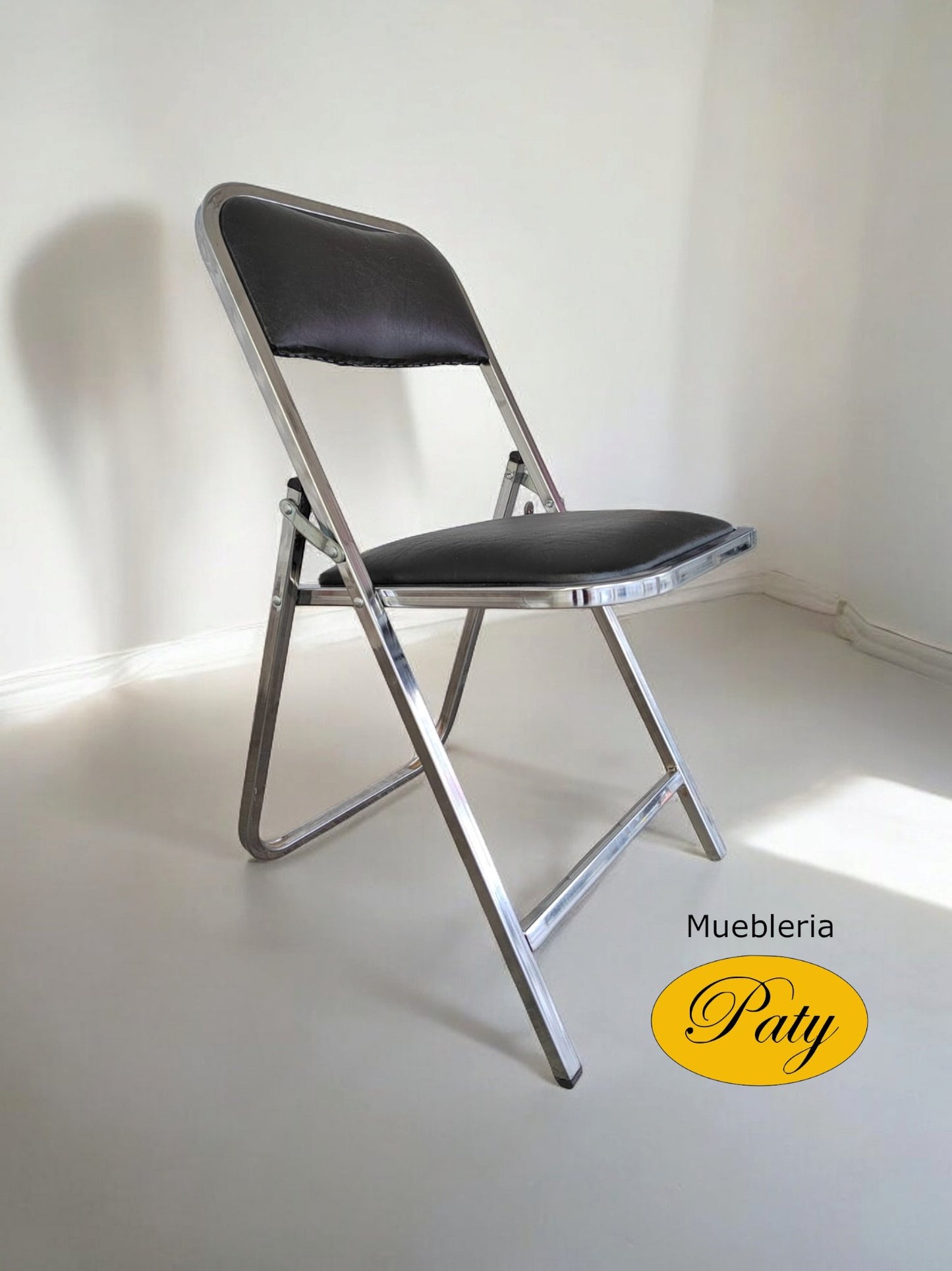 Paquete de sillas plegables cromada - Muebleria Paty