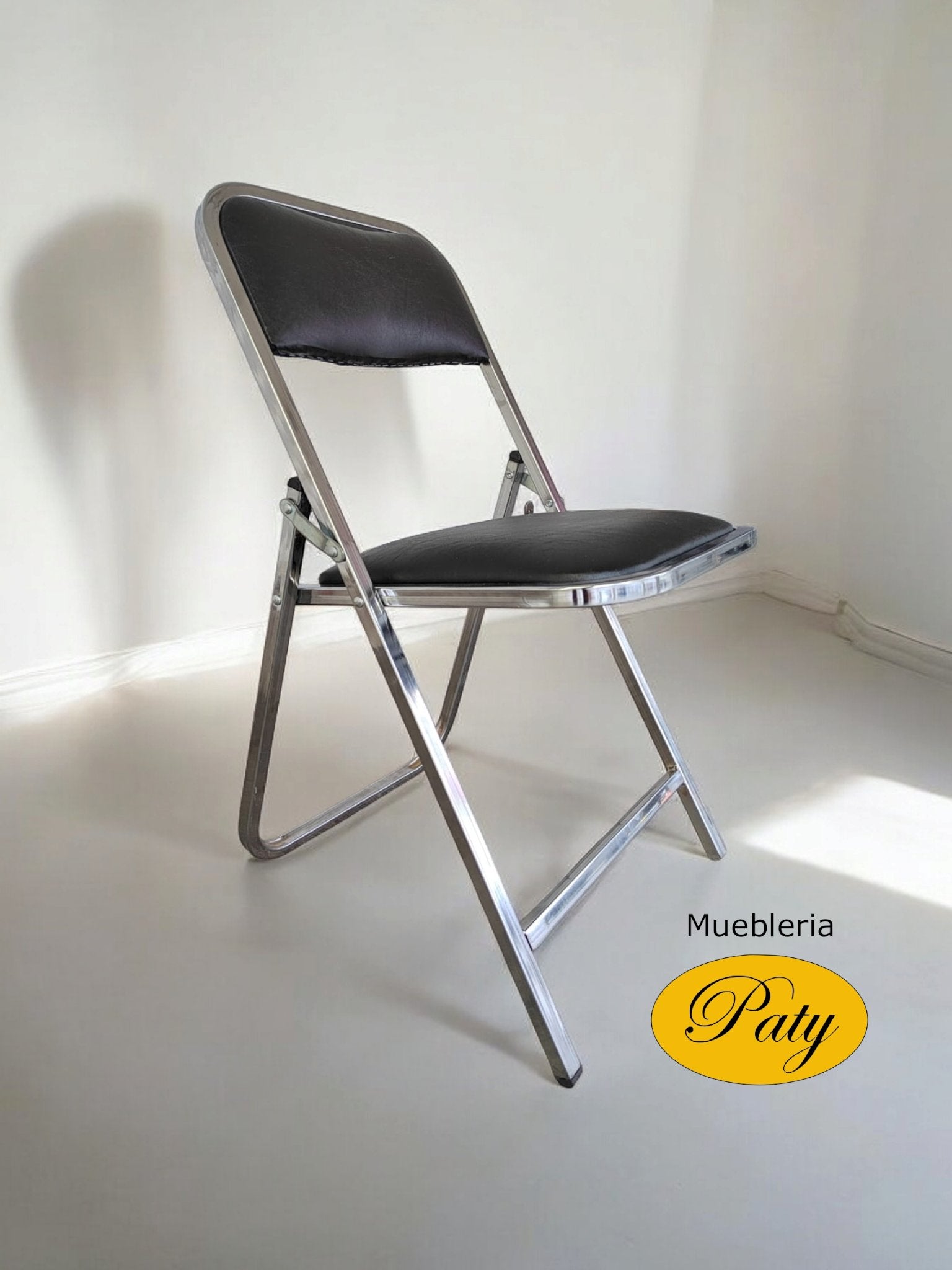 Paquete de sillas plegables cromada - Muebleria Paty