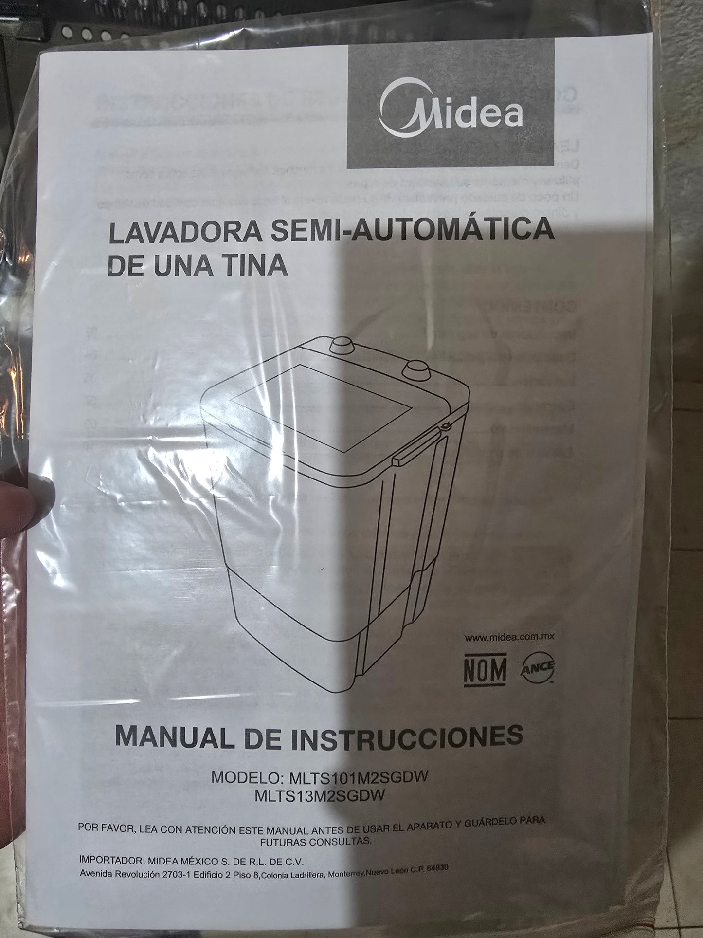 Lavadora Midea 10kg
