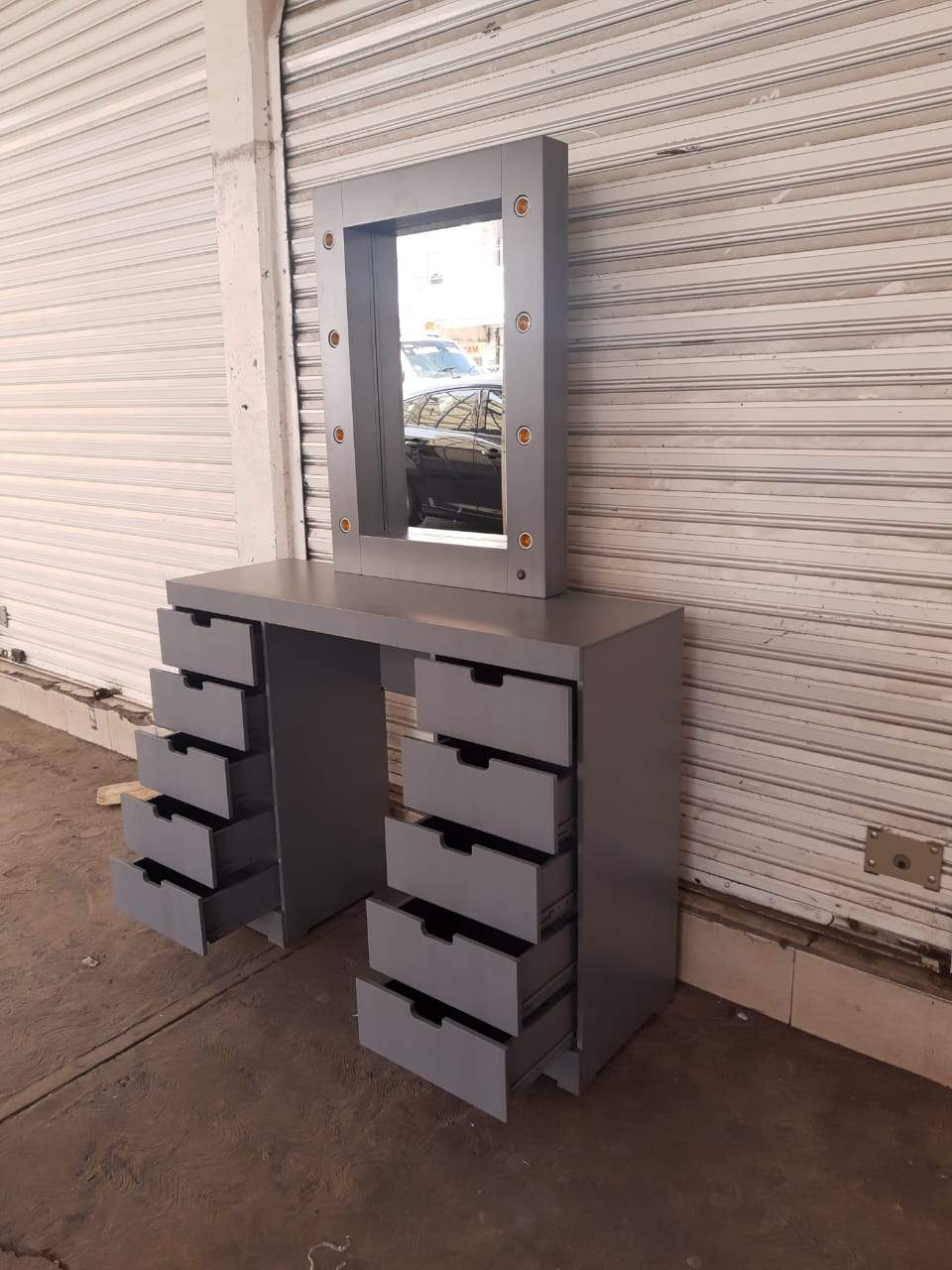 Tocador Estrella Vanity - Estilo Hollywood - Muebleria Paty