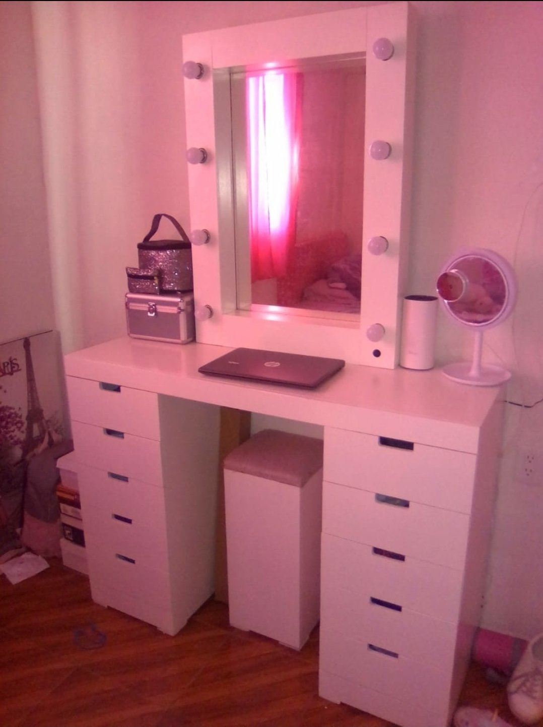 Tocador Estrella Vanity - Estilo Hollywood - Muebleria Paty