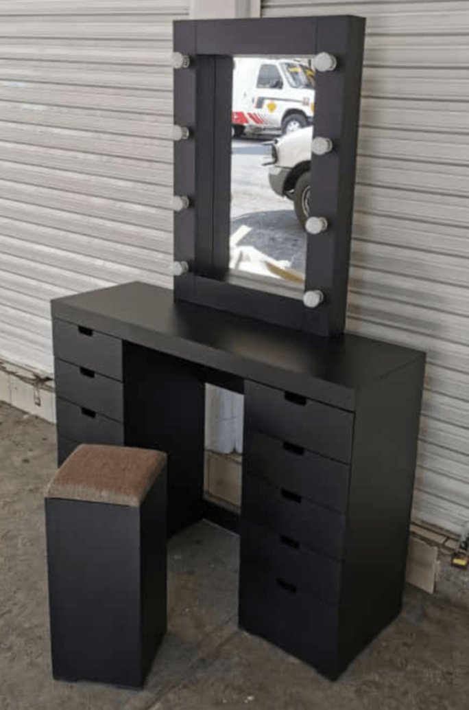 Tocador Estrella Vanity - Estilo Hollywood - Muebleria Paty