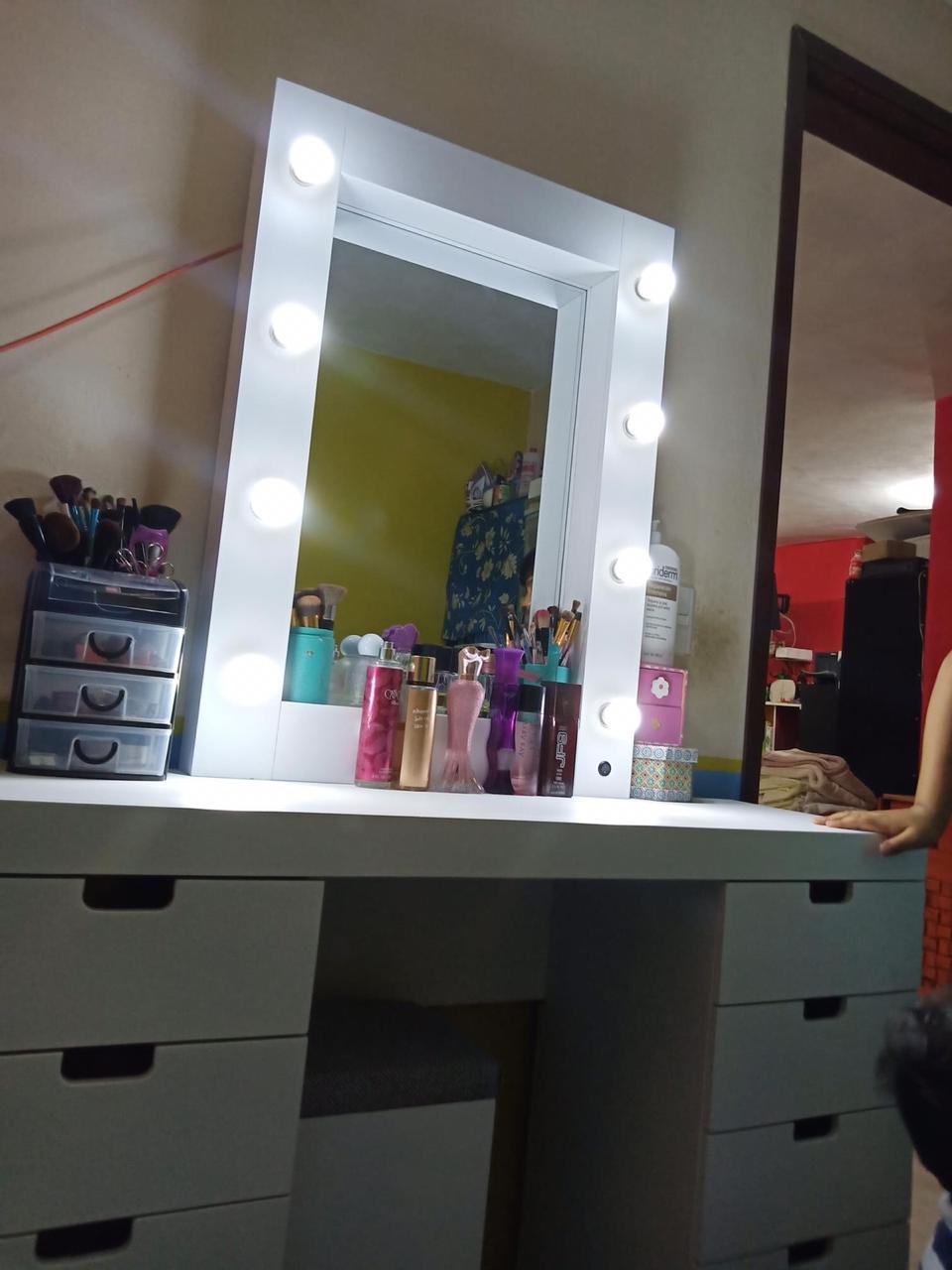 Tocador Estrella Vanity - Estilo Hollywood - Muebleria Paty