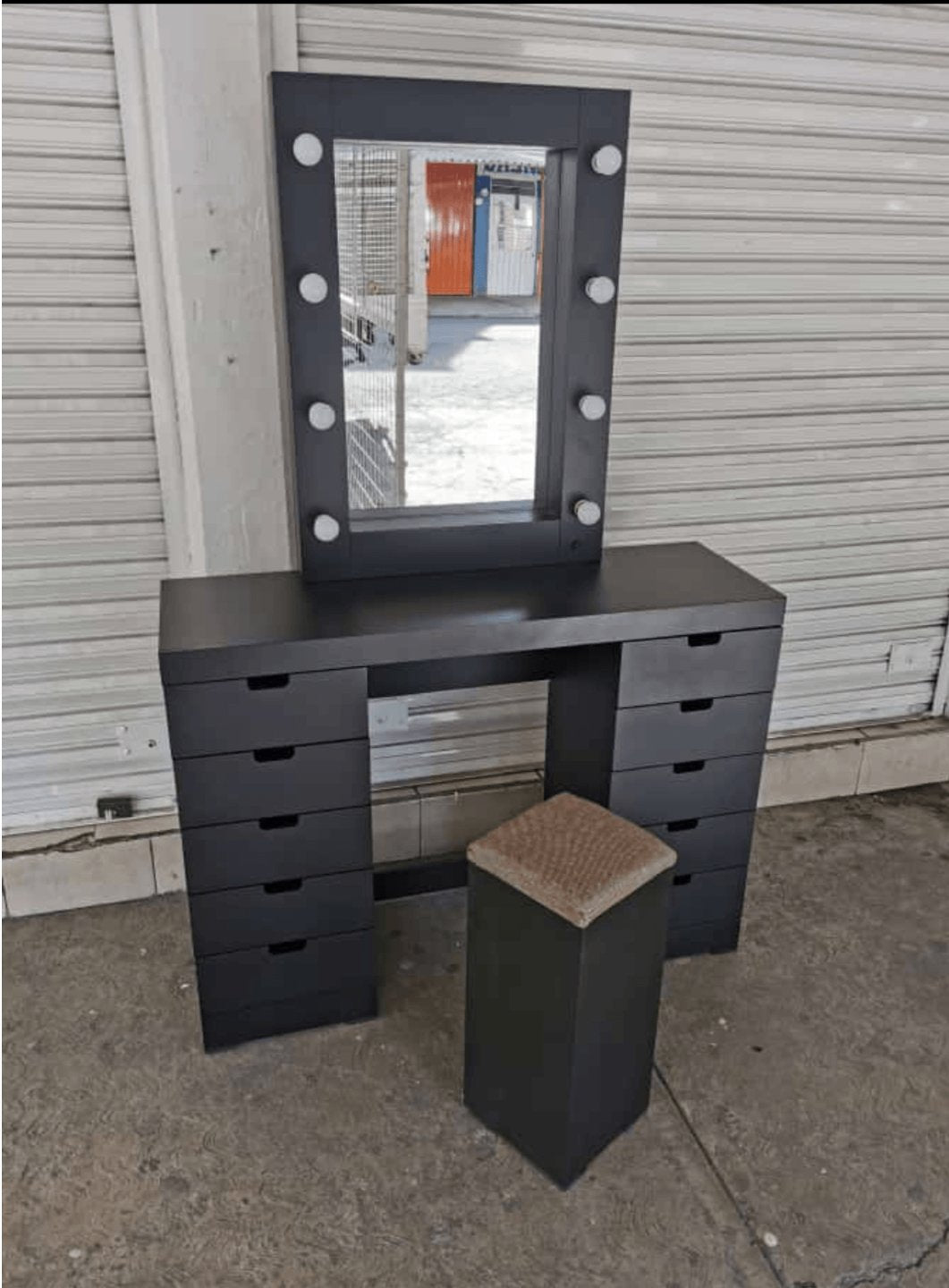 Tocador Estrella Vanity - Estilo Hollywood - Muebleria Paty