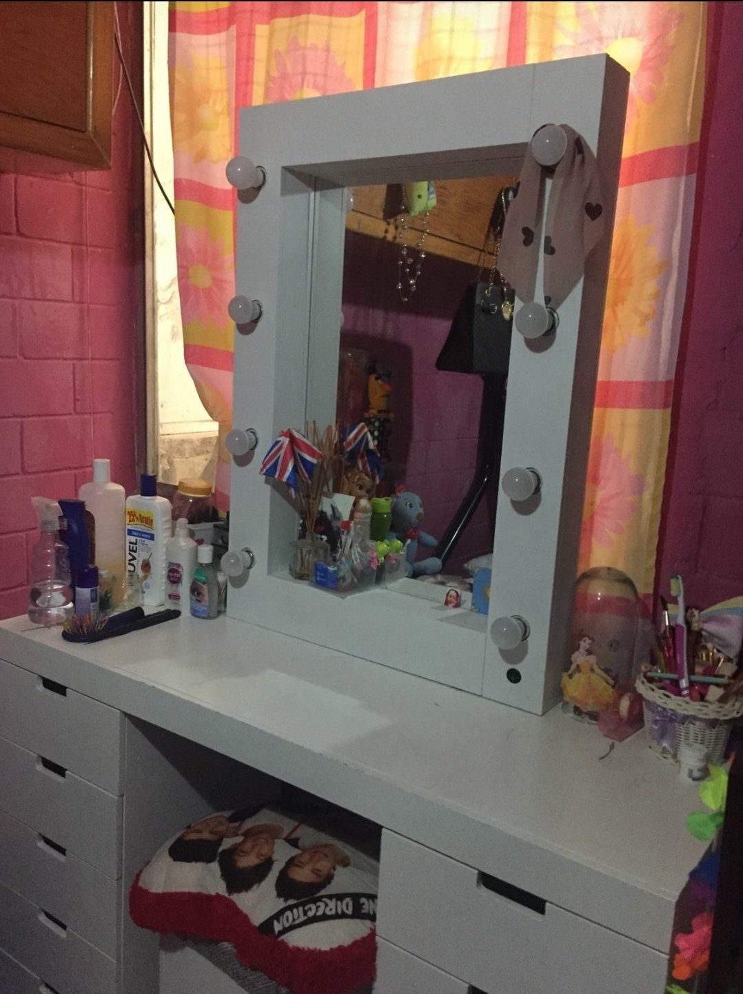 Tocador Estrella Vanity - Estilo Hollywood - Muebleria Paty