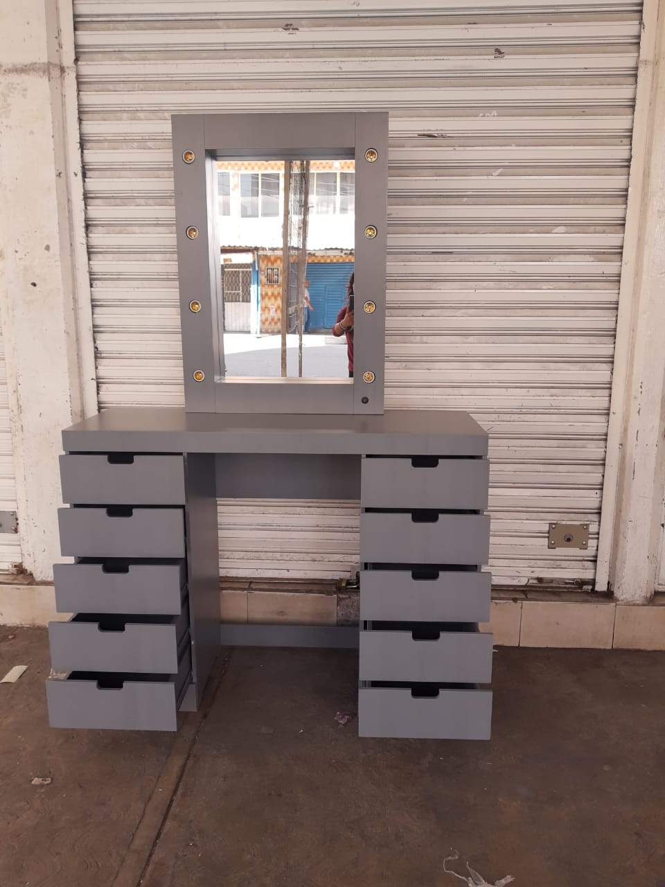 Tocador Estrella Vanity - Estilo Hollywood - Muebleria Paty