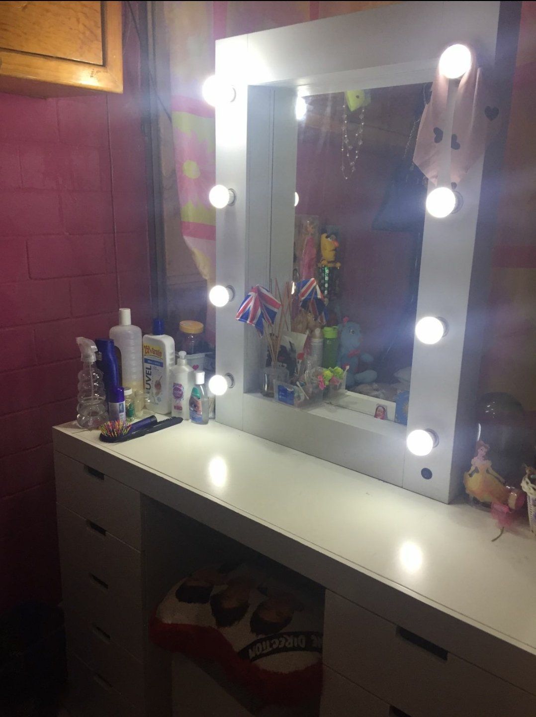 Tocador Estrella Vanity - Estilo Hollywood - Muebleria Paty