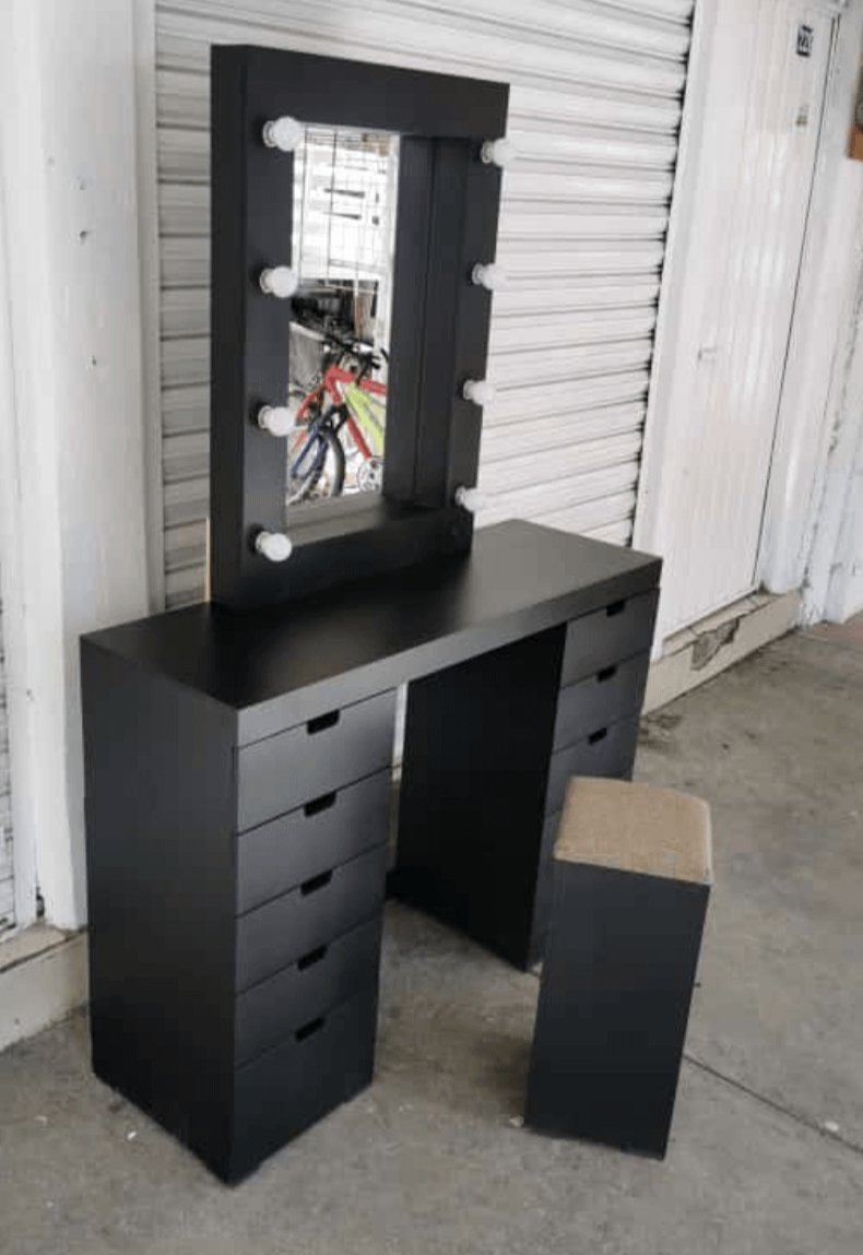 Tocador Estrella Vanity - Estilo Hollywood - Muebleria Paty