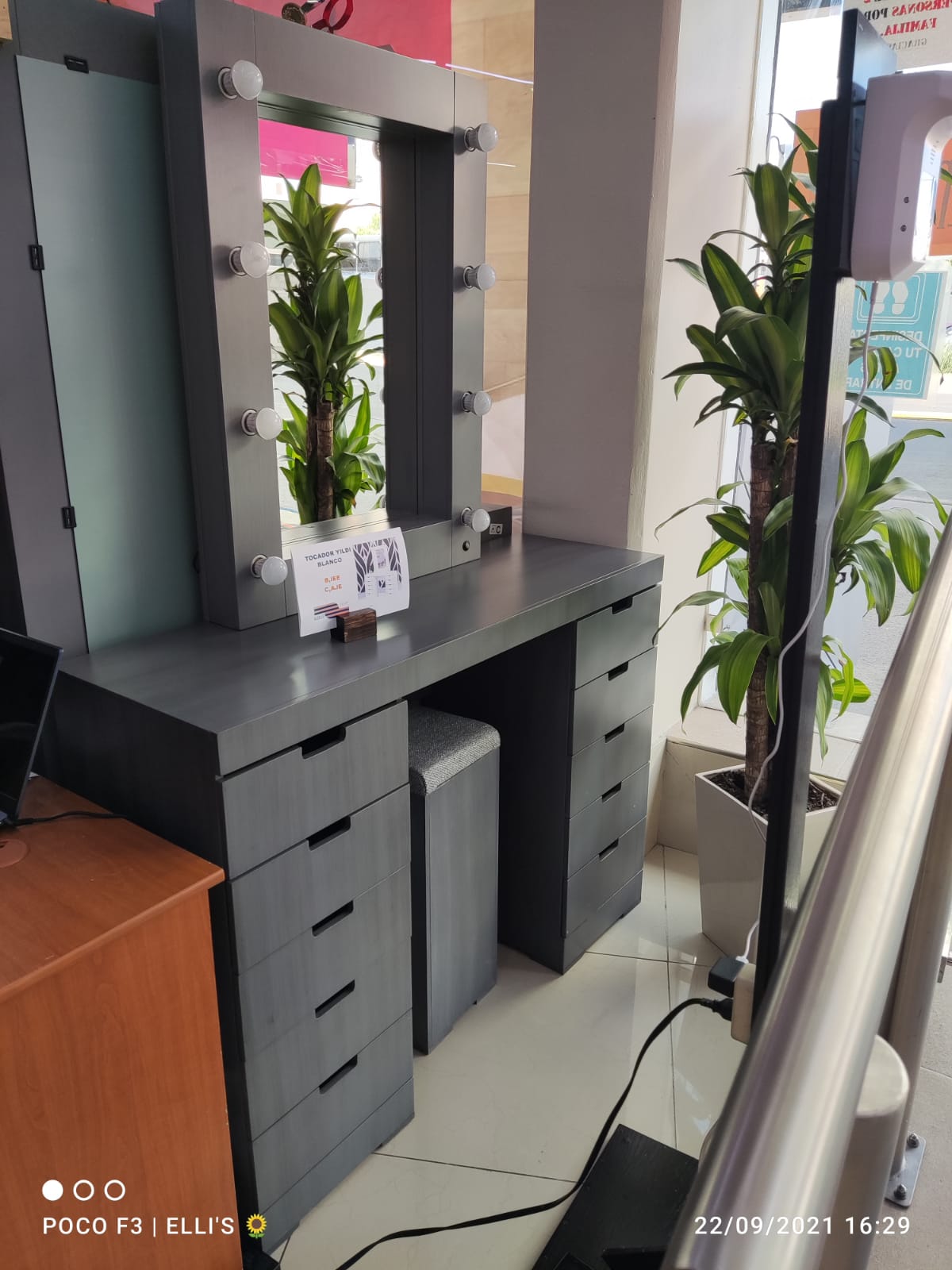 Tocador Estrella Vanity - Estilo Hollywood - Muebleria Paty