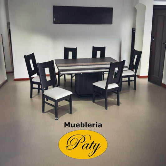 Comedor Allegro 6 personas - Muebleria Paty