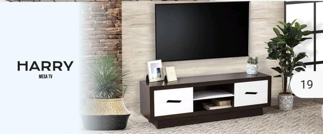 Mesa de TV Harry Blanco - Muebleria Paty