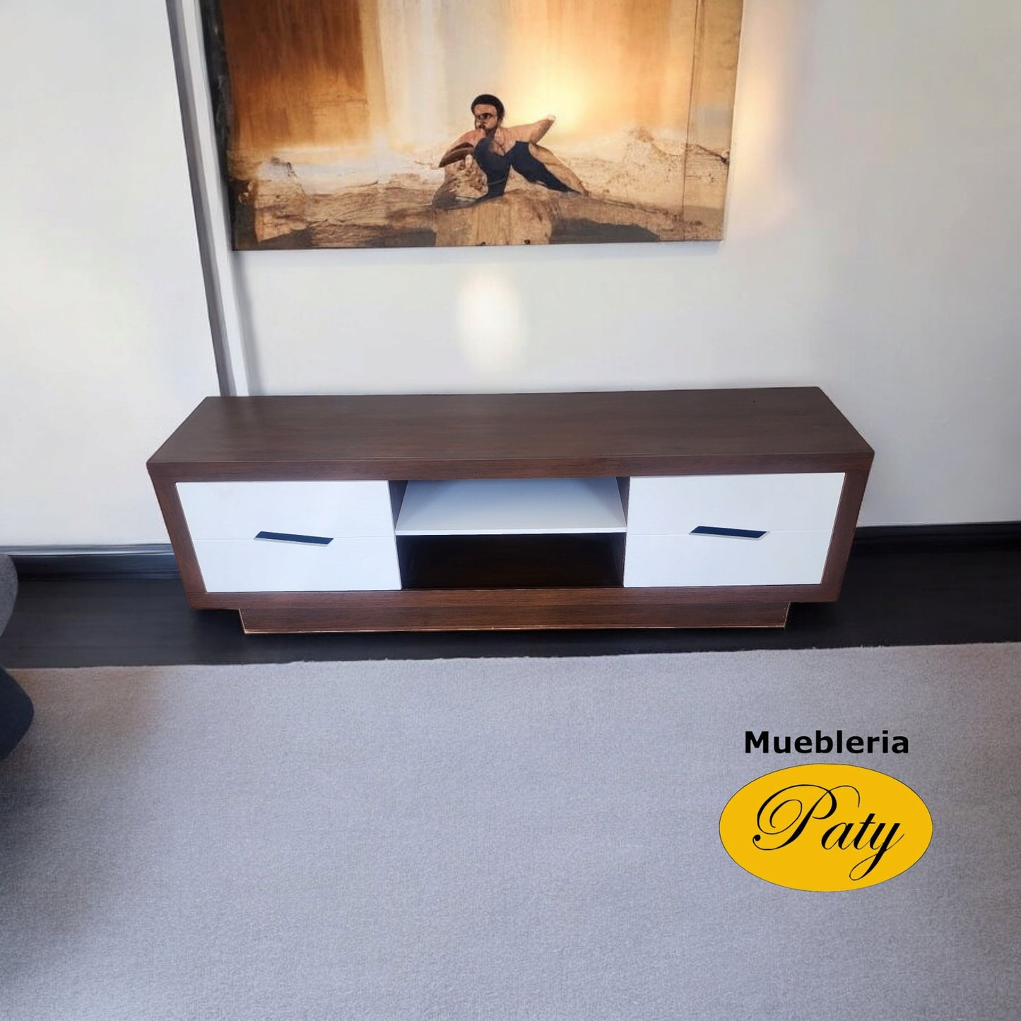 Mesa de TV Harry Blanco - Muebleria Paty