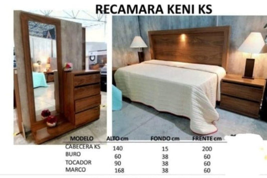 Recámara Keni King Size - Muebleria Paty