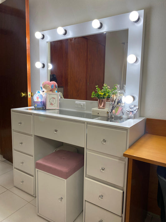 Tocador Vanity tipo Hollywood Jhon