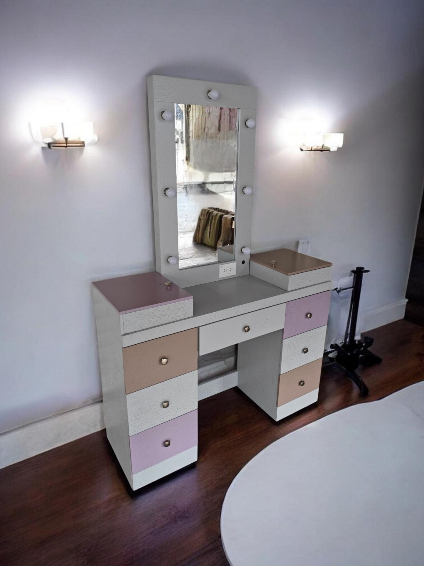 Tocador Vanity tipo Hollywood Vaniglam