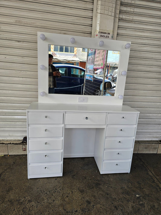 Tocador Vanity tipo Hollywood Gustavo - Muebleria Paty